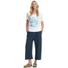 Damen Culotte mit strukturiertem Material
