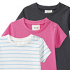 3 Baby T-Shirts im Basic-Look
