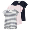 3 Mädchen T-Shirts im Basic-Look