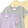 3 Mädchen T-Shirts im Basic-Look
