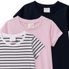 3 Mädchen T-Shirts im Basic-Look