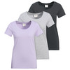 3 Damen T-Shirts im Basic-Look