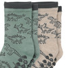 2 Paar Jungen Stoppersocken mit Dino-Motiven