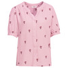 Damen Musselin-Bluse mit Palmen-Stickerei