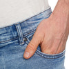 Herren Jeans-Shorts mit Used-Waschung