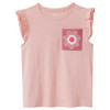 Mädchen T-Shirt mit Häkeltasche