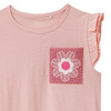 Mädchen T-Shirt mit Häkeltasche