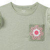Meisjes T-shirt met gehaakt tasje