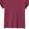 Mädchen T-Shirt mit Ajour-Muster