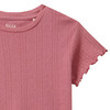 Mädchen T-Shirt mit Ajour-Muster