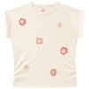 Meisjes T-shirt met gehaakte bloemen