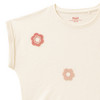 Meisjes T-shirt met gehaakte bloemen