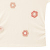 Meisjes T-shirt met gehaakte bloemen