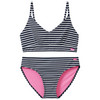 Mädchen Bikini mit Ripp-Struktur