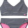 Mädchen Bikini mit Ripp-Struktur