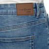 Regular jeansshort voor heren in denimlook