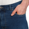 Regular jeansshort voor heren in denimlook