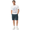 Heren T-shirt met print op de borst