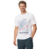 Heren T-shirt met print op de borst