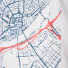 Heren T-shirt met print op de borst
