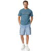 Heren T-shirt met print op de borst