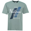 Heren T-shirt met print op de borst