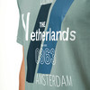 Heren T-shirt met print op de borst