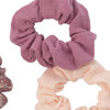 Set van 3 mousseline scrunchies