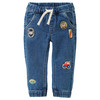 Baby Pull-on-Jeans mit Stickereien