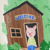 Baby T-Shirt mit Bauernhof-Print