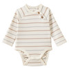 Baby Langarmbody mit Rippstruktur