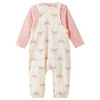 Newborn Set mit Langarmshirt und Latzhose