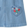 Baby Jeanslatzkleid mit Stickerei