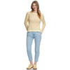 Damen Strickpullover mit Häkel-Muster