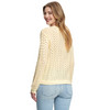 Damen Strickpullover mit Häkel-Muster