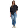 Damen Bluse in Seersucker-Optik