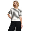 Damen Strickshirt mit kurzen Ärmeln