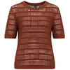 Damen Strick-Shirt mit Lochstrick