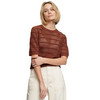 Damen Strick-Shirt mit Lochstrick