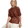 Damen Strick-Shirt mit Lochstrick