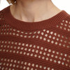 Damen Strick-Shirt mit Lochstrick
