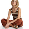 Damen Stricktop mit Effektgarn