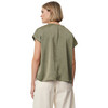 Damen Satin-Bluse mit Effektgarn
