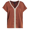 Damen Satin-Bluse mit Effektgarn