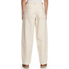 Damen Barrel-Hose aus Leinen-Mix