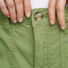 Damen Barrel-Hose aus Leinen-Mix