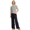 Damen Leinen-Hose mit Wide-Leg