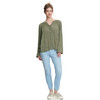 Damen Bluse in Crepp-Optik