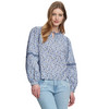 Damen Bluse im Millefleur-Dessin