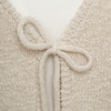 Damen Strickjacke mit Bindebändern